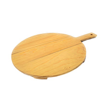 Tabla Redonda de Madera Con Mango - Para Servir Pizza