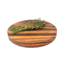 Tabla para servir Pizza – Madera de parota natural - 21.5 cm