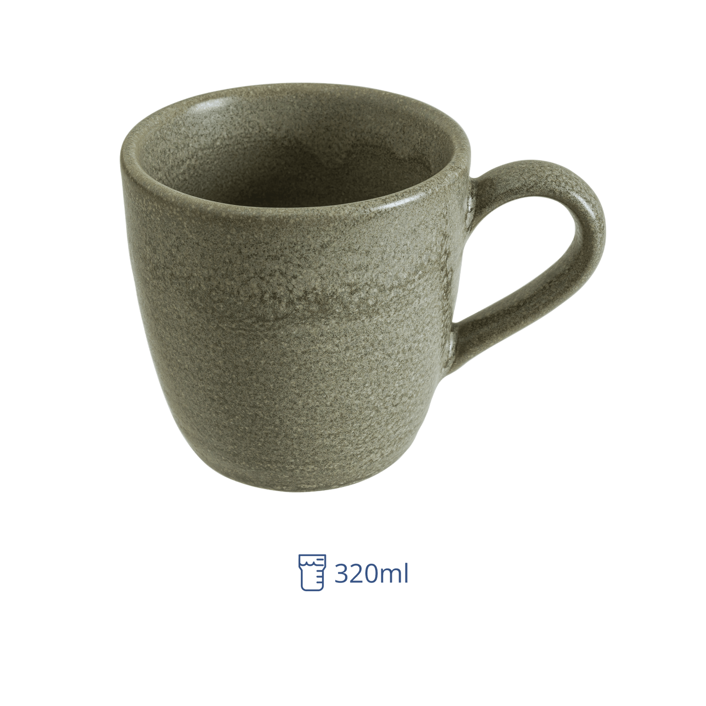 Taza de Ceramica Verde Adelfa 320 ml
