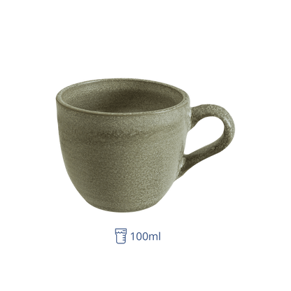 Taza De Ceramica Verde Adelfa 100 ml