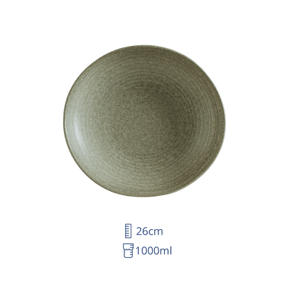 Plato Hondo De Ceramica 26 cm 1L Adelfa