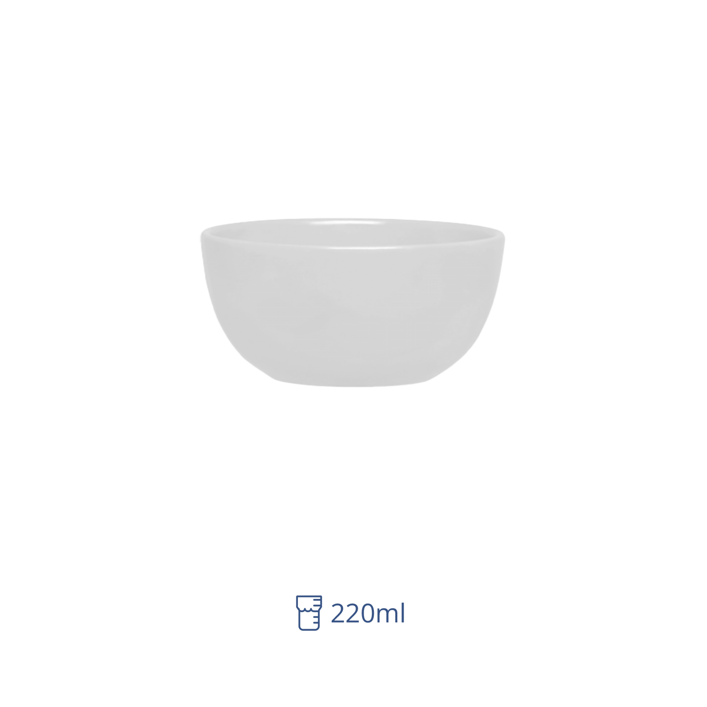 Tazon Conico 220 ml Semi Mate Alaska