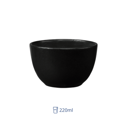 Taza Consome 220 ml Negro Semi Mate Manhattan