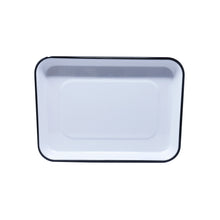 Bandeja de Melamina Blanca con Borde Negro 40 cm - Canteen