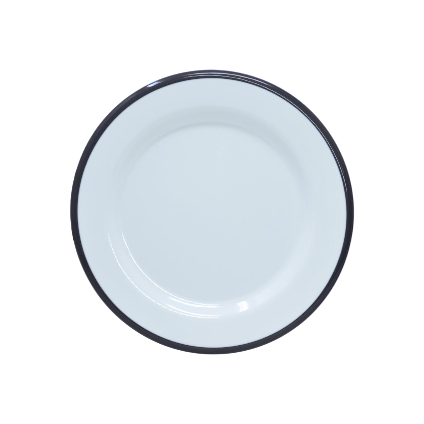 Plato de Melamina con Borde Negro 10" - Canteen