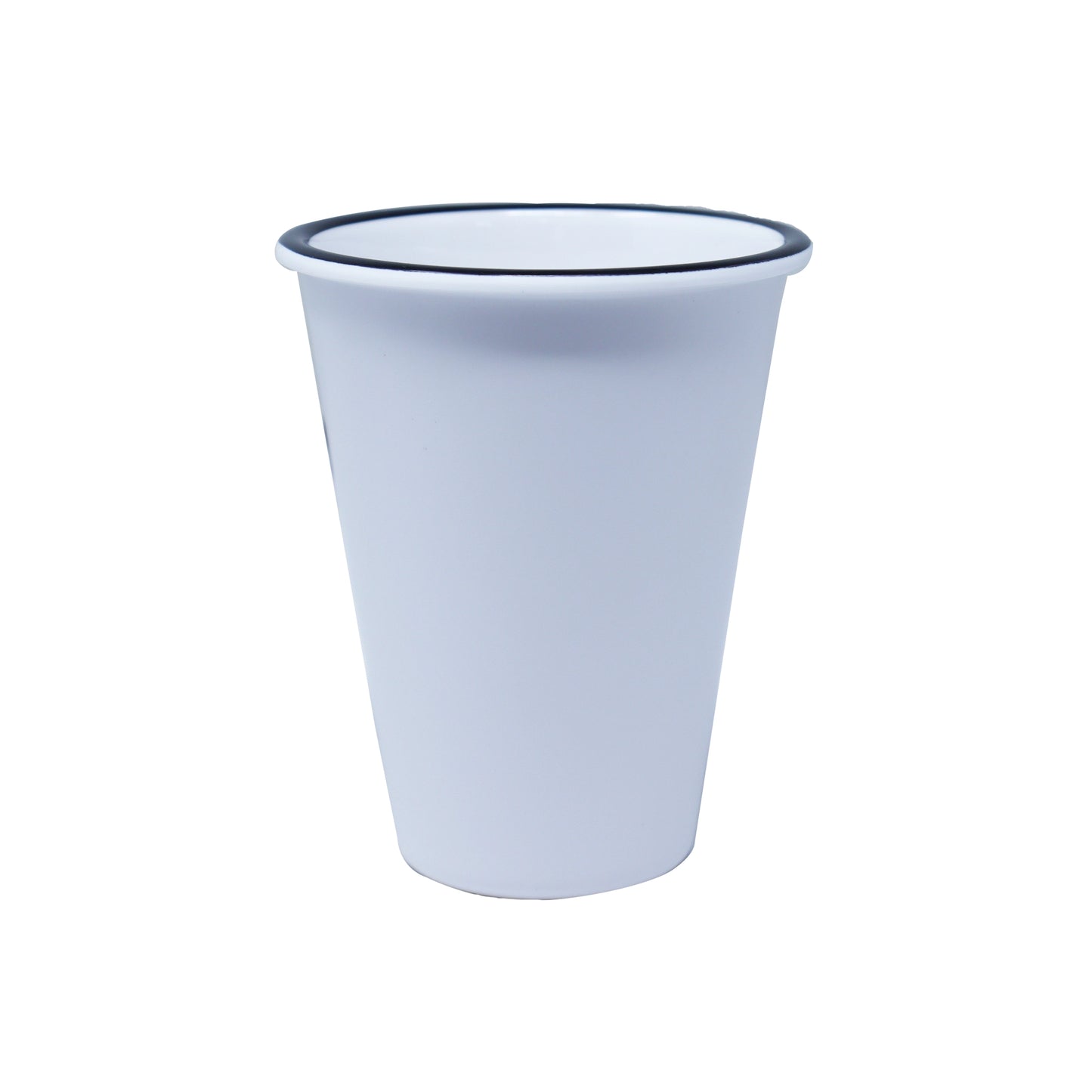 Vaso de Melamina Blanco con Borde Negro 475 ML - Canteen