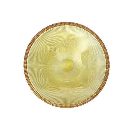 Plato Base de Cristal Texturizado 32 cm Colores