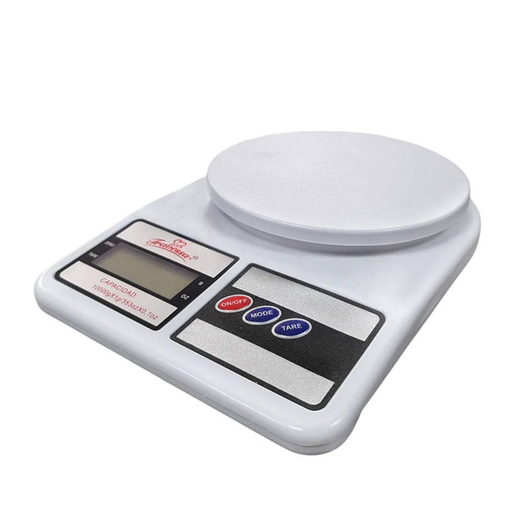 Báscula Gramera Digital 10kg Blanca Travessa