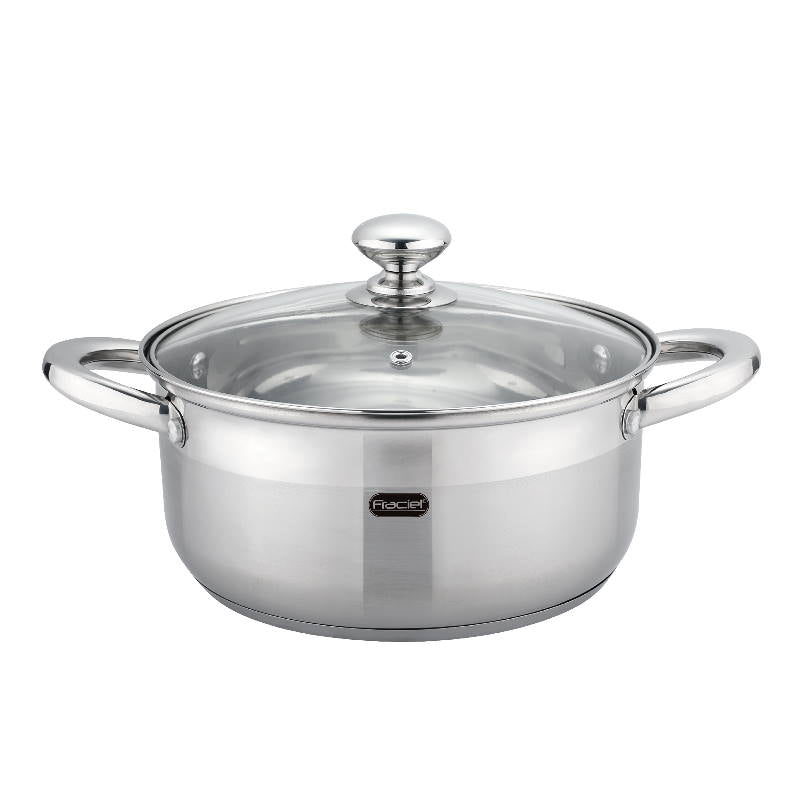 Batería de Cocina Luxor 7 pz Acero Inox Inducción Fraciel