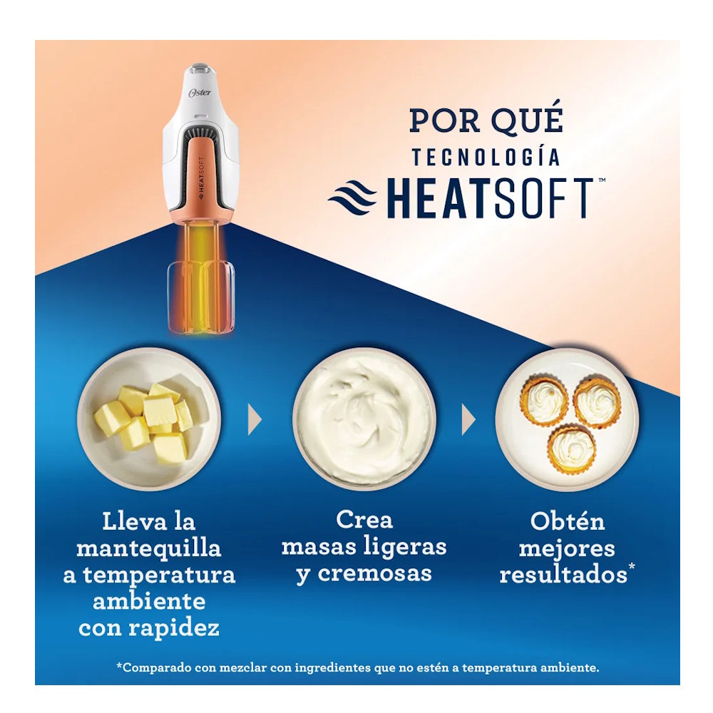 Batidora de Mano 370 W 5 Vel Heatsoft Oster Blanca 2095142