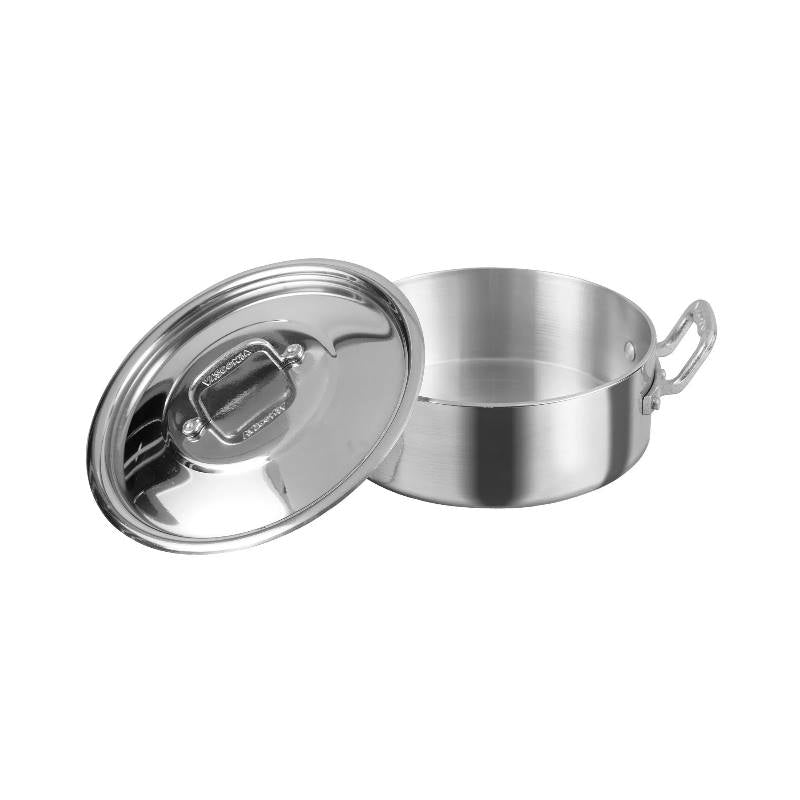 Budinera Profesional C/Tapa 22 Cm Aluminio NSF 4.0 mm Acorazada Vasconia 4030013
