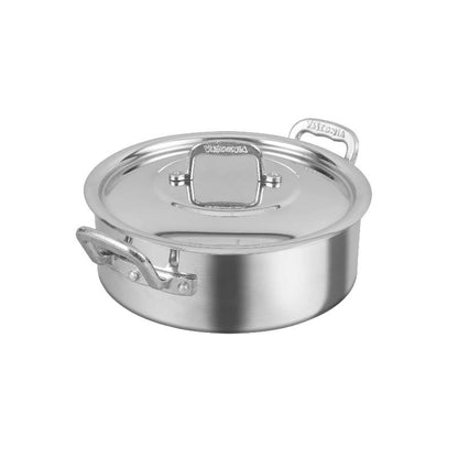Budinera Profesional C/Tapa 22 Cm Aluminio NSF 4.0 mm Acorazada Vasconia 4030013