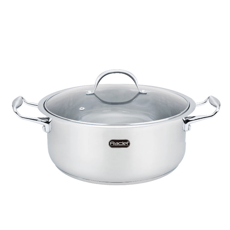 Budinera 8.5 L / 34 cm con Tapa Induccion Acero Inoxidable Fraciel