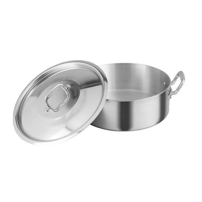 Budinera Profesional 28 Cm C/Tapa Aluminio NSF 4.0 mm Acorazada Vasconia 4030044