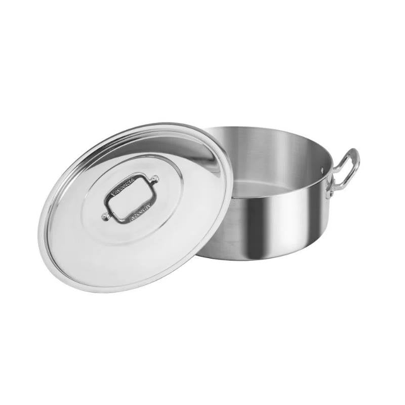 Budinera Profesional C/Tapa 34 Cm Aluminio NSF 4.0 mm Acorazada Vasconia 4030075
