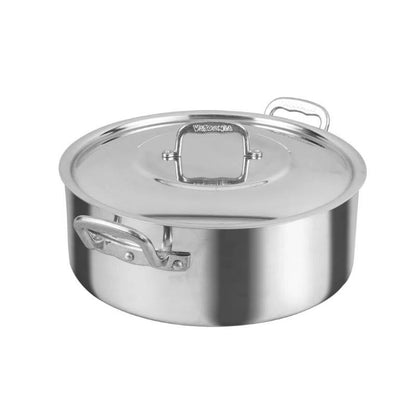 Budinera Profesional C/Tapa 34 Cm Aluminio NSF 4.0 mm Acorazada Vasconia 4030075