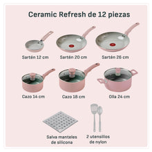 Batería De Cocina Refresh Cerámica 12pz Antiadherente | T-fal