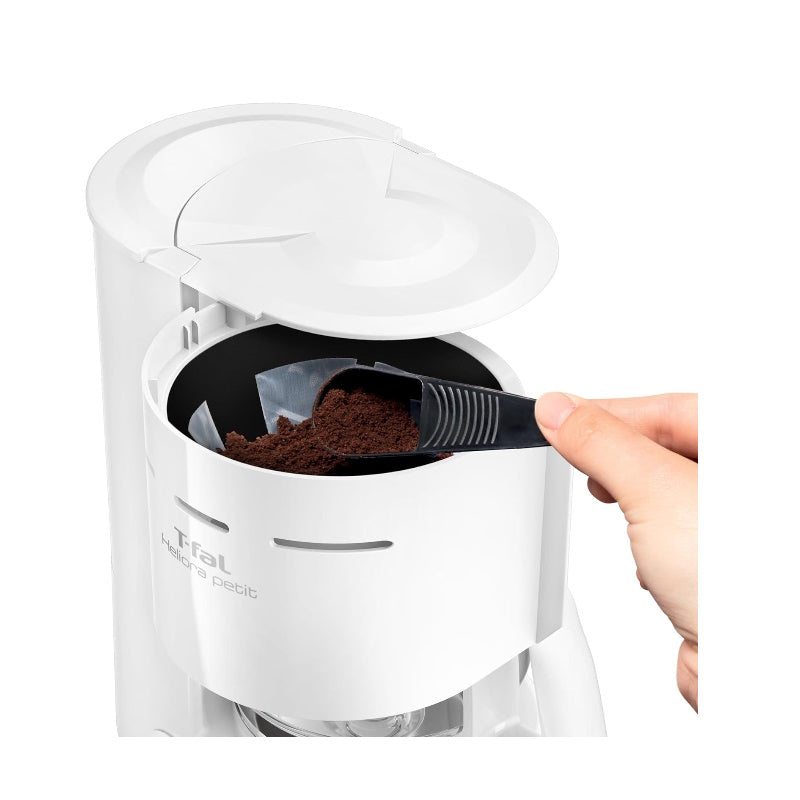 Cafetera Filtro Permanente 6 Tazas Heliora Petit Blanca Tefal