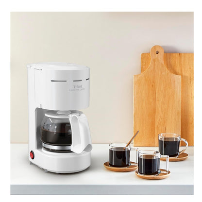 Cafetera Filtro Permanente 6 Tazas Heliora Petit Blanca Tefal