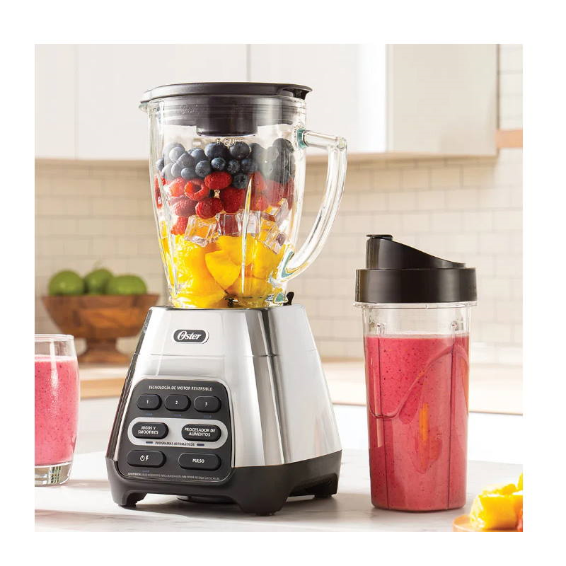 Licuadora Reversible 3 Vel 700 w Vaso Vidrio Plata BLSTPYG1311NBG-013