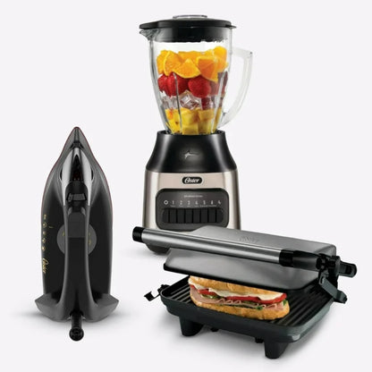 Combo Oster Licuadora, Sandwichera y Plancha Vapor 2211078
