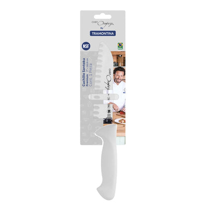 Cuchillo Premium 7″ Santoku Acero Inoxidable Oropeza Tramontina 29817/067