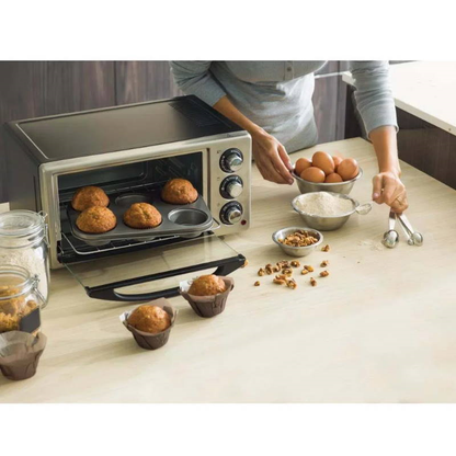 Horno Tostador 4 Rebanadas/15 litros Negro Oster TSSTTV15LTB1MX