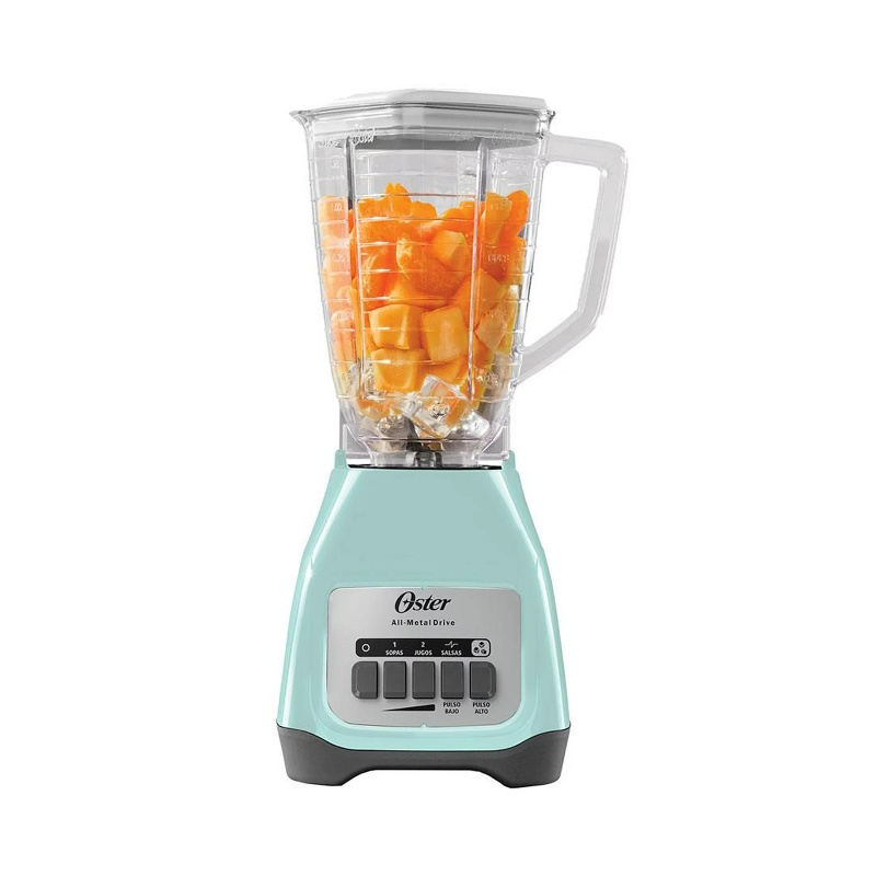 Licuadora Vaso Plástico 1.25 L/ 2 Vel y Pulso 550 w Oster Celeste