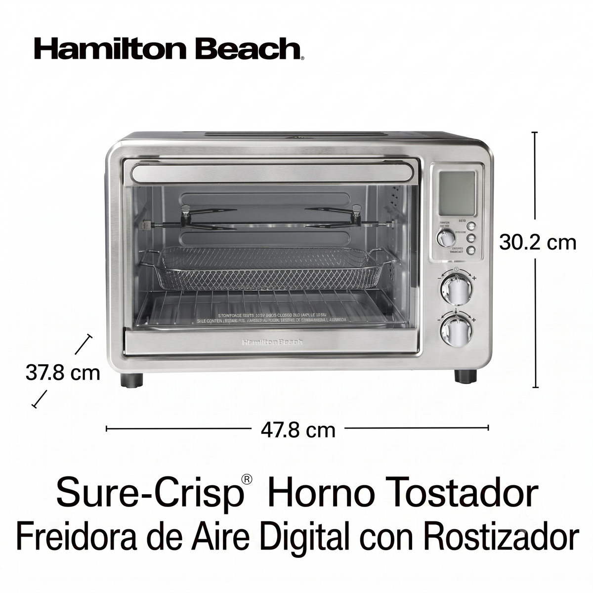 Horno Freidora de Aire Hamilton Beach 31193J 1500w