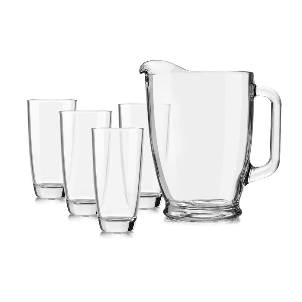Juego de Agua Camelot 5 Piezas (Jarra + 4 Vasos) Libbey