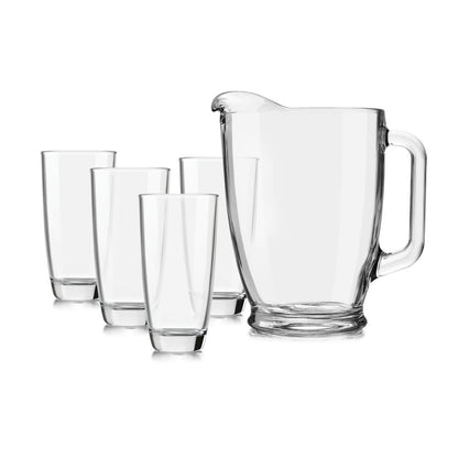 Juego de Agua Camelot 5 Piezas (Jarra + 4 Vasos) Libbey