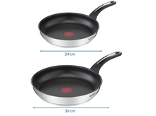 Juego de Sartenes 24 y 30 cm Emotion Tefal Acero Inoxidable