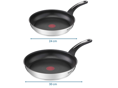 Juego de Sartenes 24 y 30 cm Emotion Tefal Acero Inoxidable