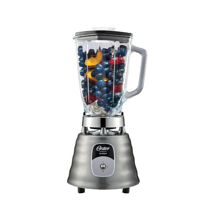 Licuadora Clásica 1 Vel más Pulso Vaso Vidrio Gris Oster 2114110
