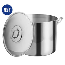 Olla Alta Recta 50 cm/80 lt Aluminio Acorazada NSF Vasconia