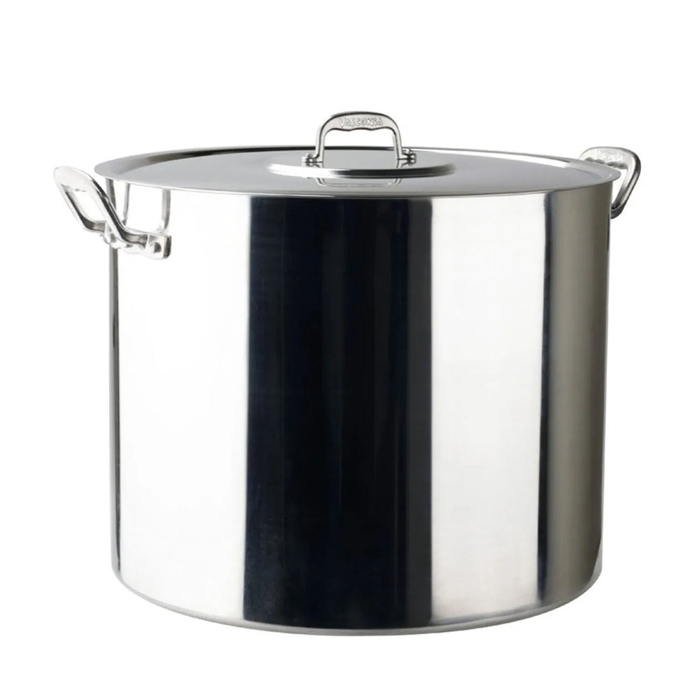 Olla Alta Recta 50 cm/80 lt Aluminio Acorazada NSF Vasconia