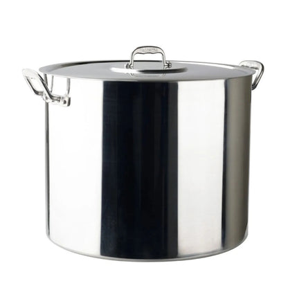 Olla Alta Recta 50 cm/80 lt Aluminio Acorazada NSF Vasconia