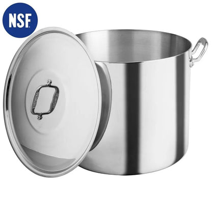Olla Alta Recta 44 cm/50 lt Aluminio Acorazada NSF Vasconia