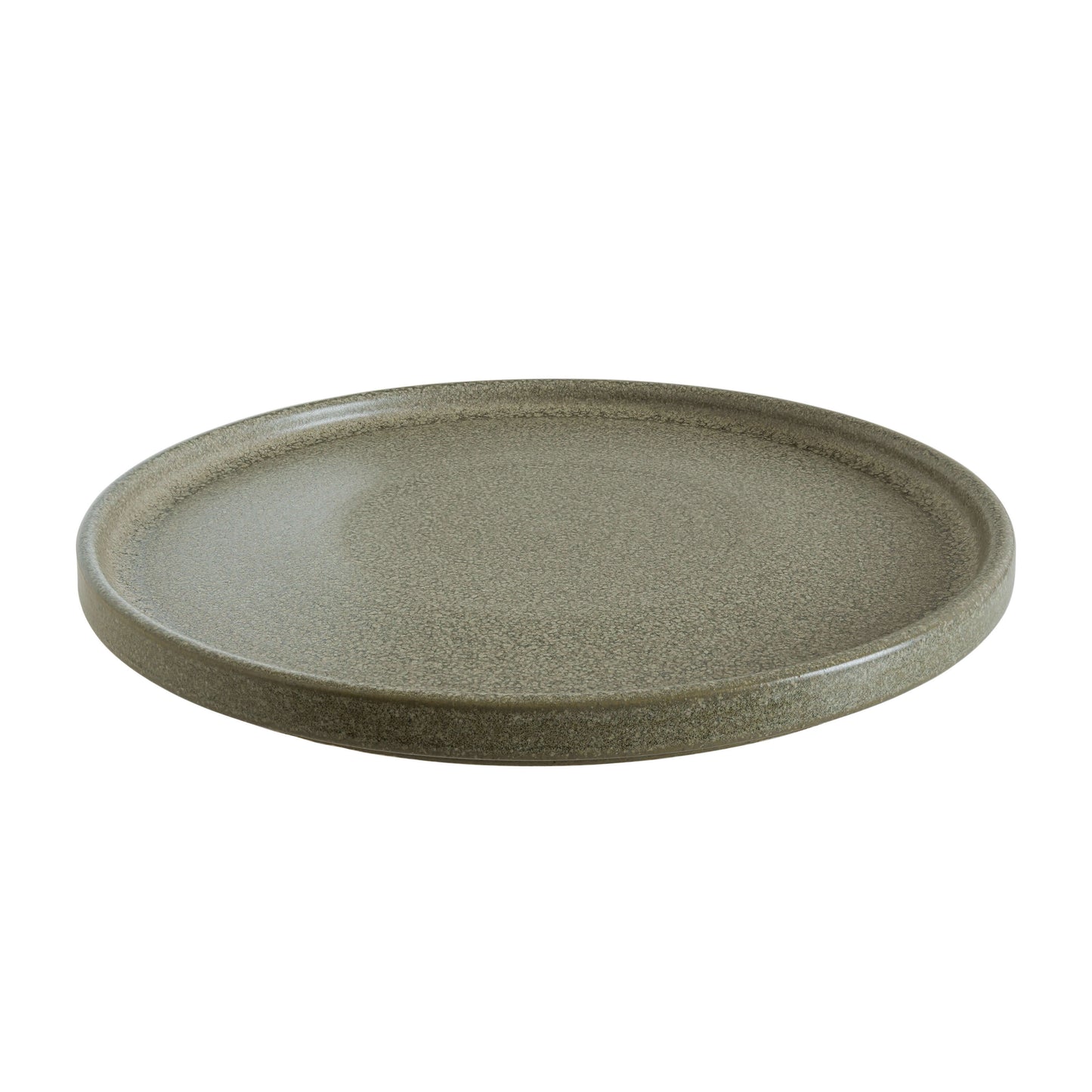 Plato Trinche Ceramica Verde Adelfa