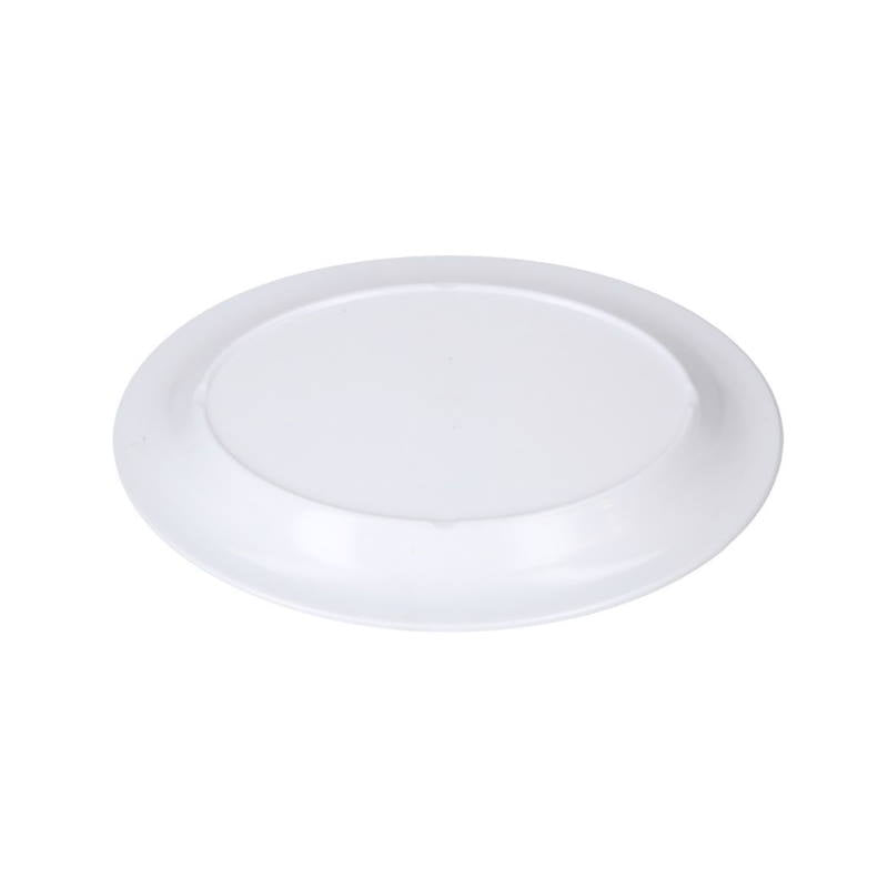 Juego 6 Platos Ovalados Melamina 30.4 cm 12'' Travessa Blanco