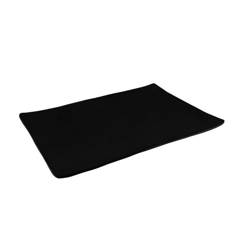 Juego 6 Platos Rectangulares 25 cm Melamina Negro Travessa