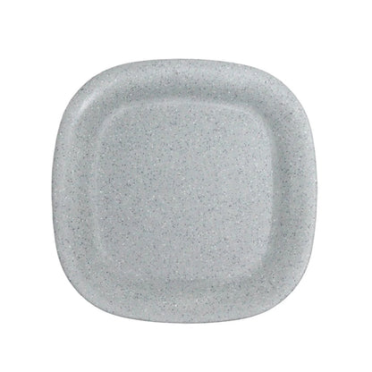 Juego 6 Platos Melamina Semicuadrado 20.3 cm 8'' Travessa Gris