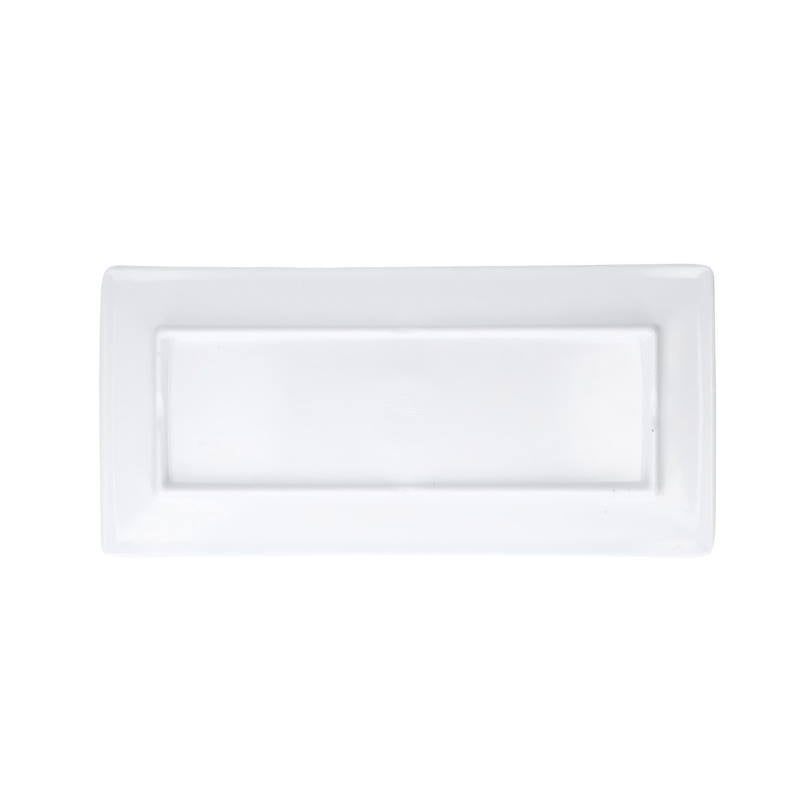 Juego 6 Plato p/Sushi Rectangular 30.4 cm 12'' Melamina Travessa Blanc ...
