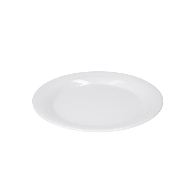 Juego 6 Platos Trinche 9'' 22.8 cm Melamina Blanco Travessa