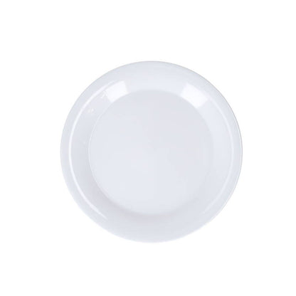 Juego 6 Platos Trinche 9'' 22.8 cm Melamina Blanco Travessa