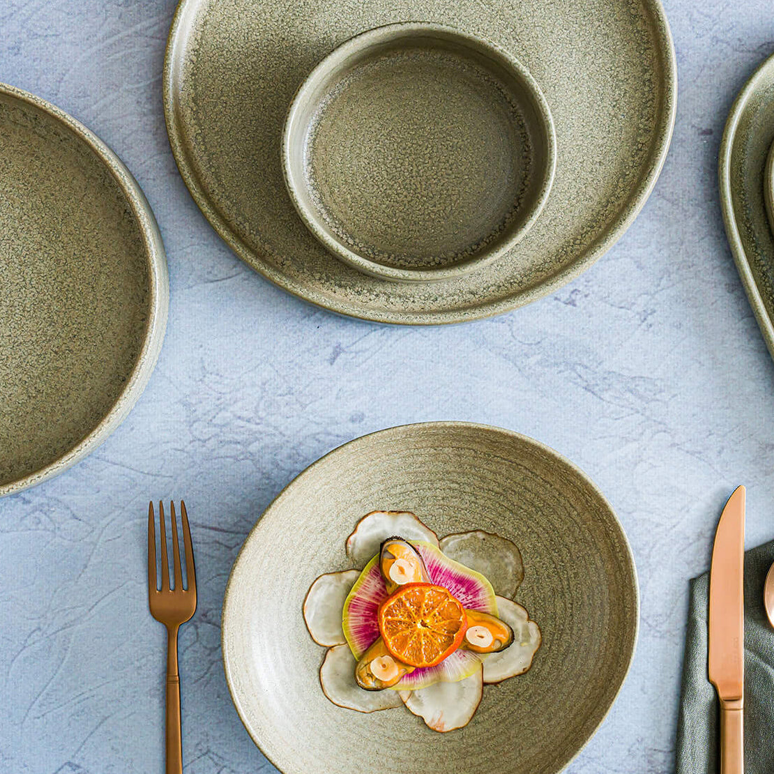 Taza De Ceramica Verde Adelfa 100 ml