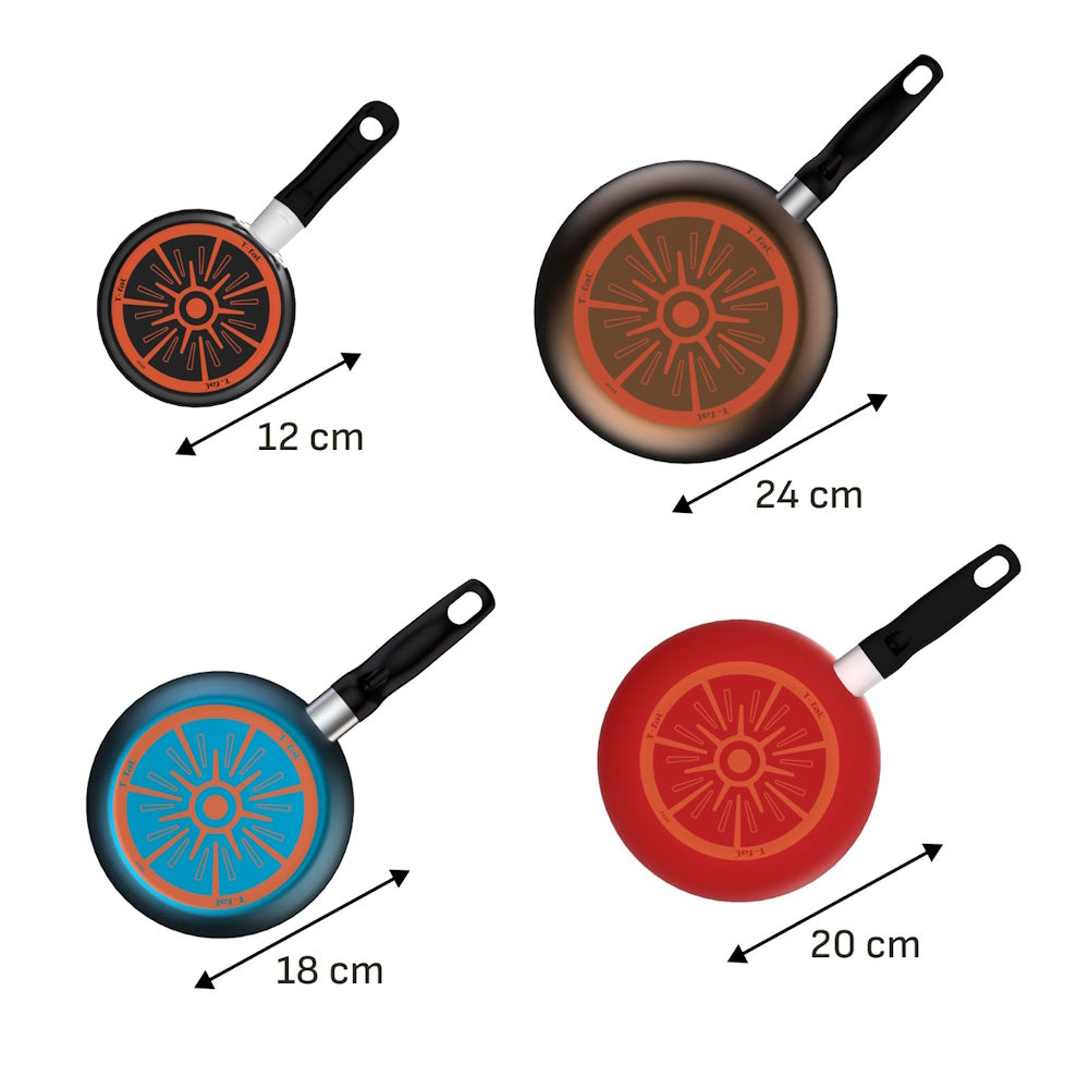 Juego 4 Sartenes Aluminio Antiadherente Expert Tefal T-fal