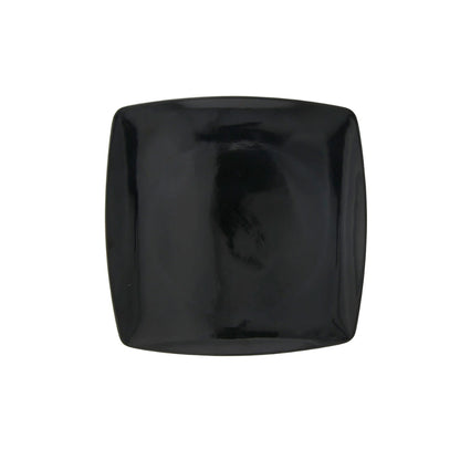 Juego 4 Platos Cuadrado Coupe Negro 25.5cm Melamina Tavola