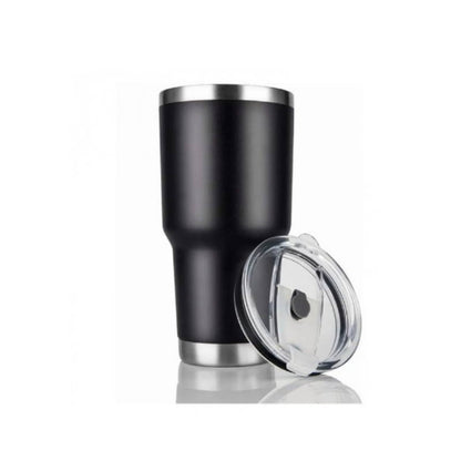Vaso Termo Acero Inoxidable 30 oz 887 ml c/Tapa Travessa Negro