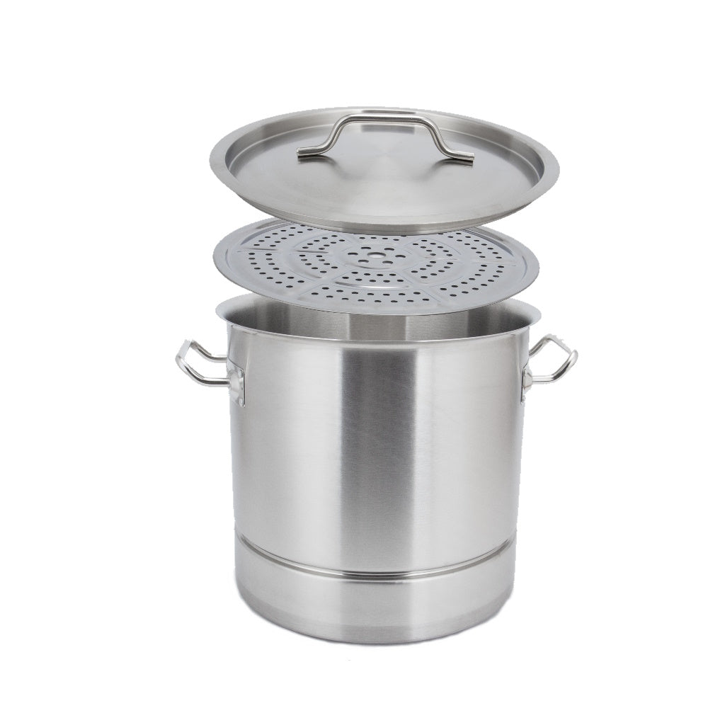 Vaporera Tamalera 32 cm Acero Inoxidable Inducción Fraciel